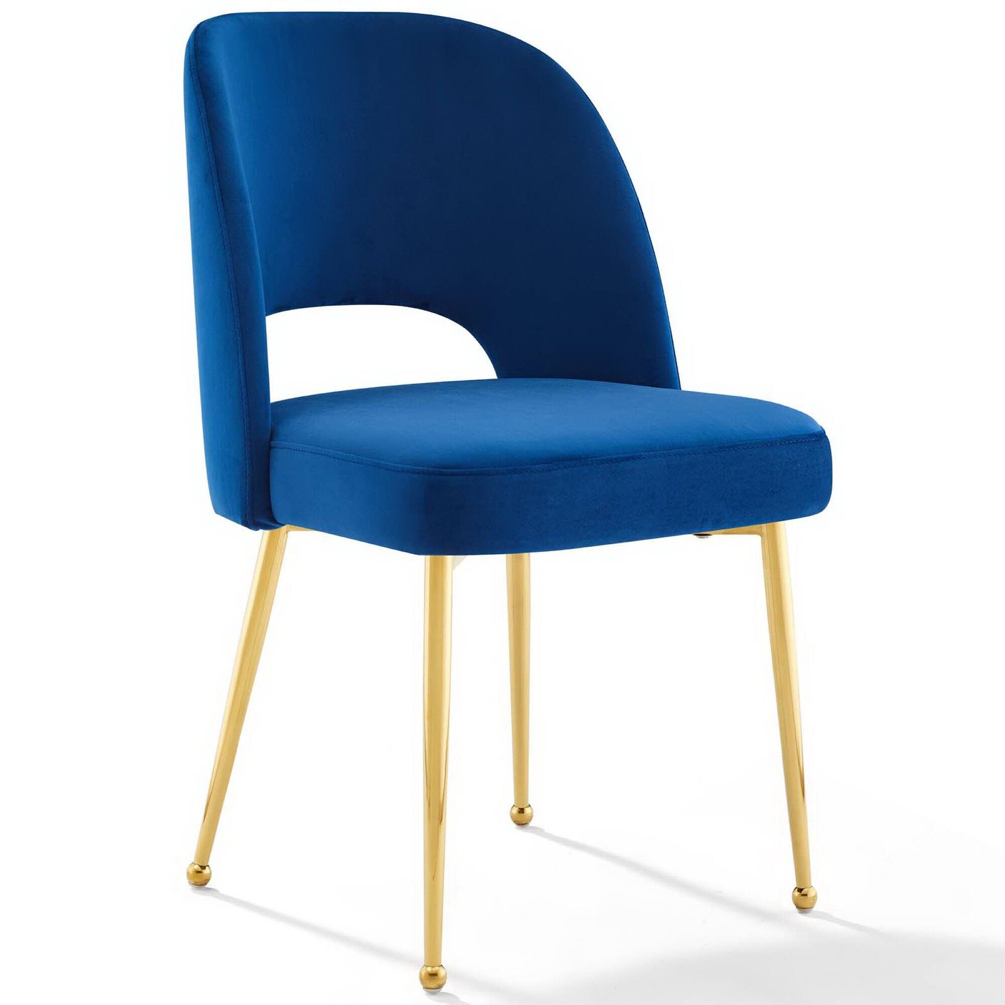Angle. Modway - Rouse Dining Room Side Chair by Modway - Navy.