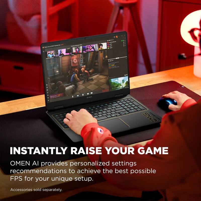 INSTANTLY RAISE YOUR GAME

OMEN AI provides personalized settings recommendations to achieve the best possible FPS for your unique setup.

Accessories sold separately.