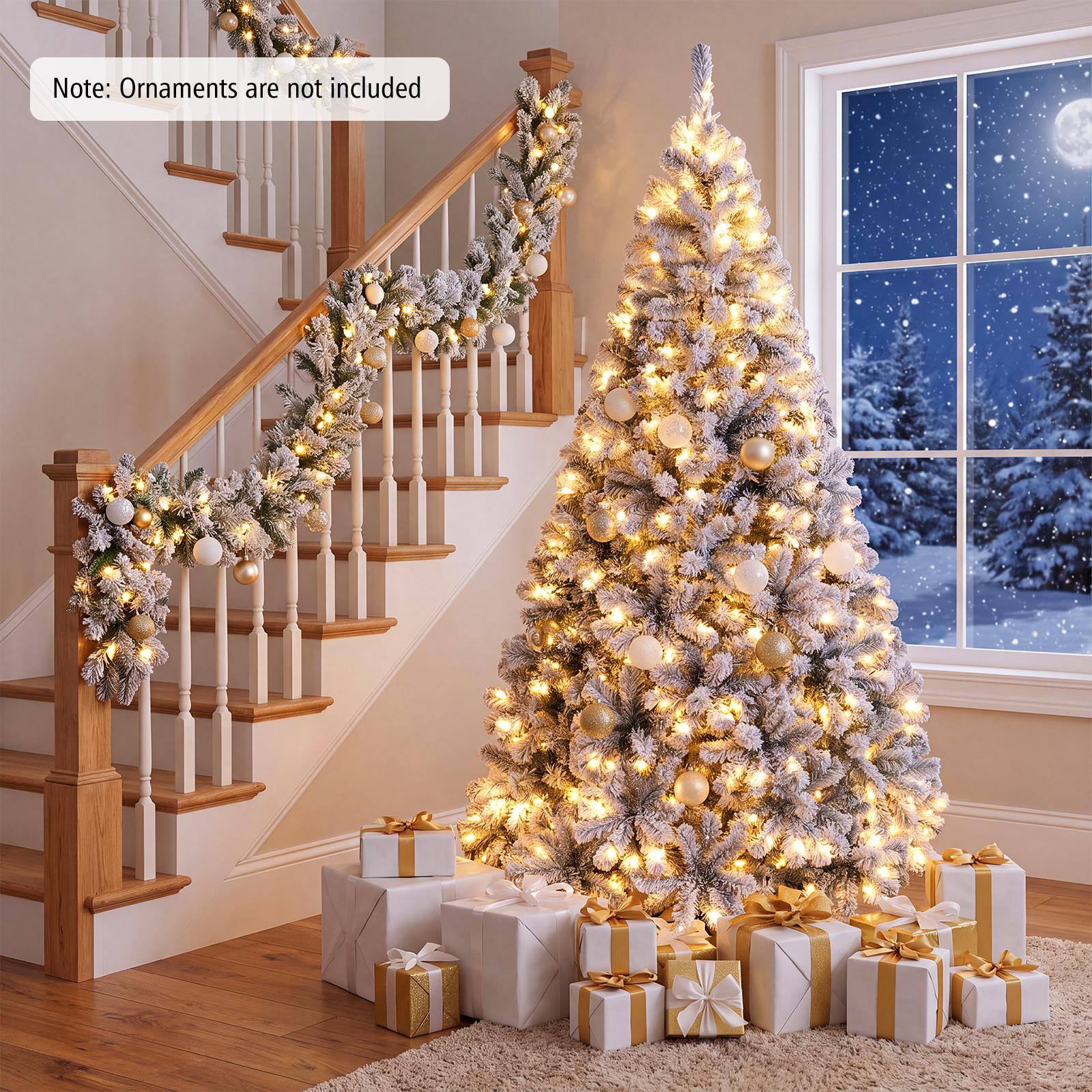 Note: Ornaments are not included