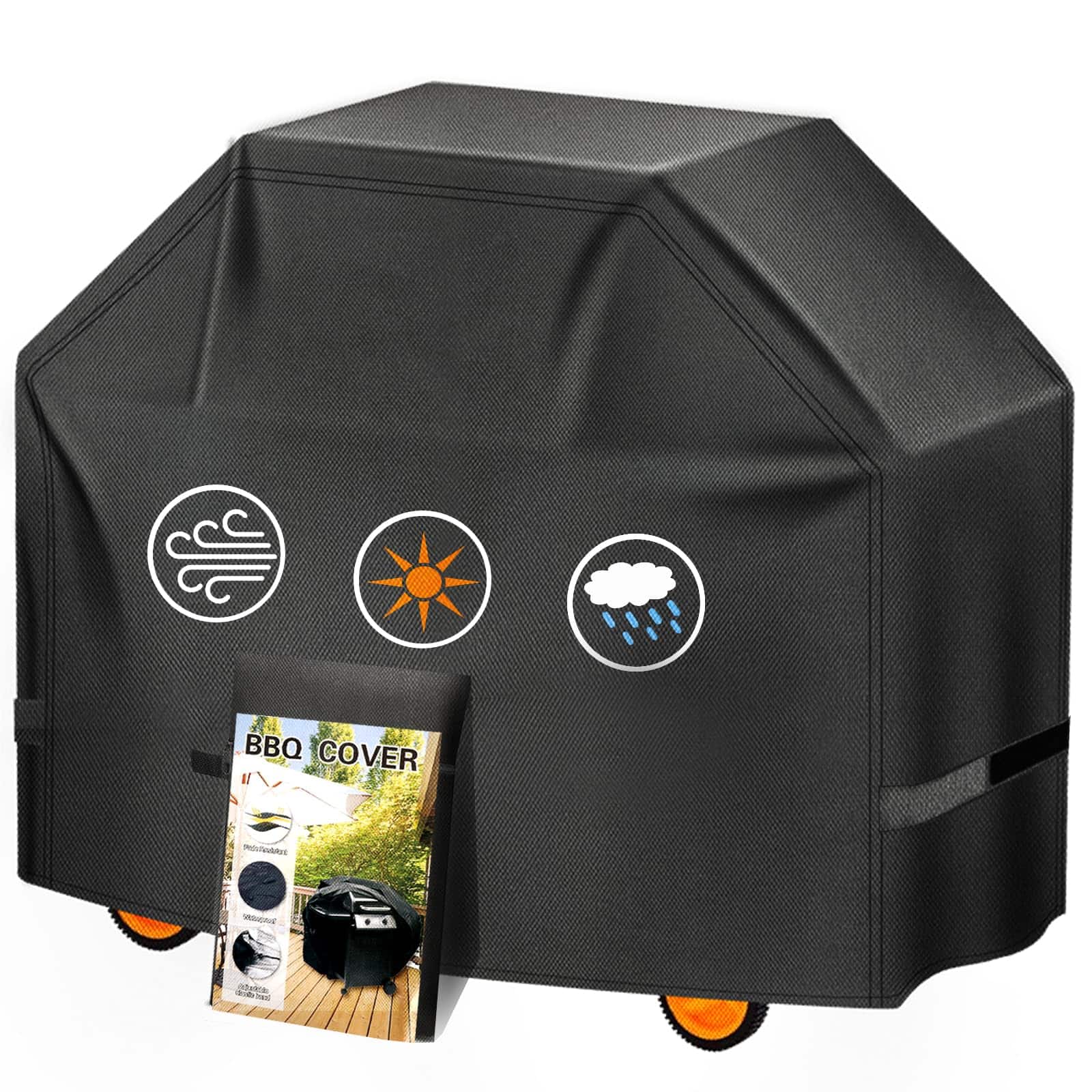 Fabibe - Grill Cover 58 Inch Bbq Gas For Outdoor Charbroil Barbecue Waterproof Anti-uv Weber Char-broil Monument Dyna-glo Nexg - 58 inch Heavy Duty