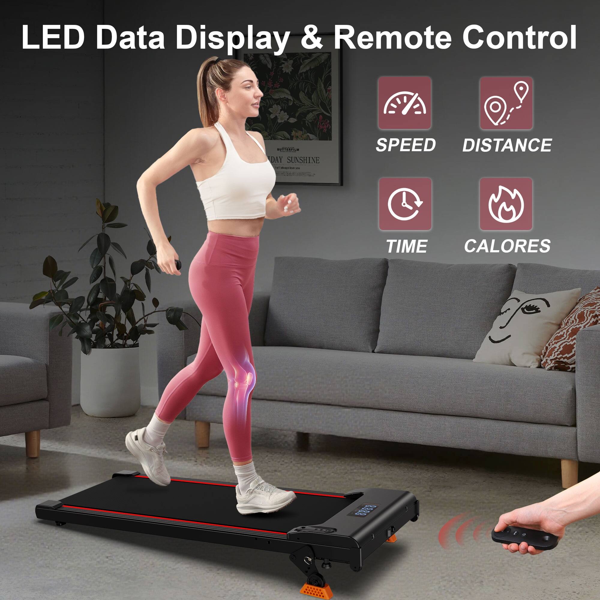 LED Data Display & Remote Control

- SPEED
- DISTANCE
- TIME
- CALORIES