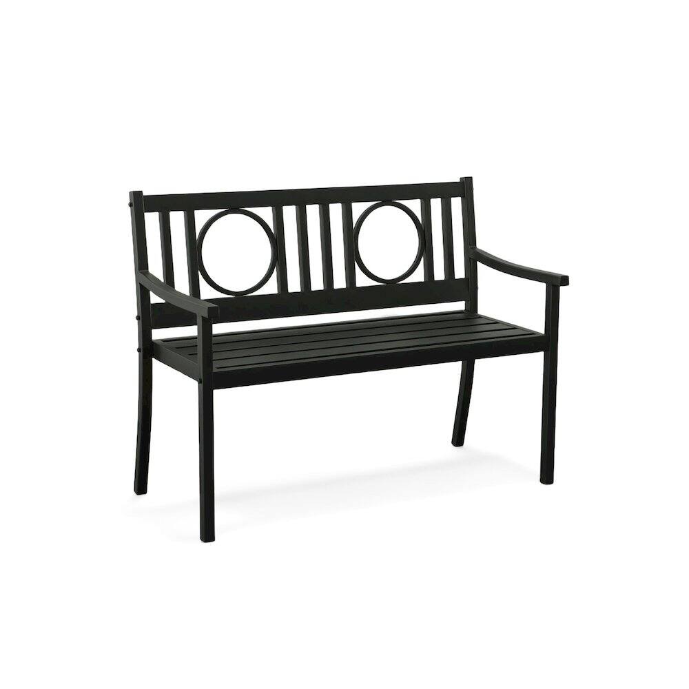 Alt View 9. Carolina Chair & Table - Gramercy Outdoor Set - Black - Black.