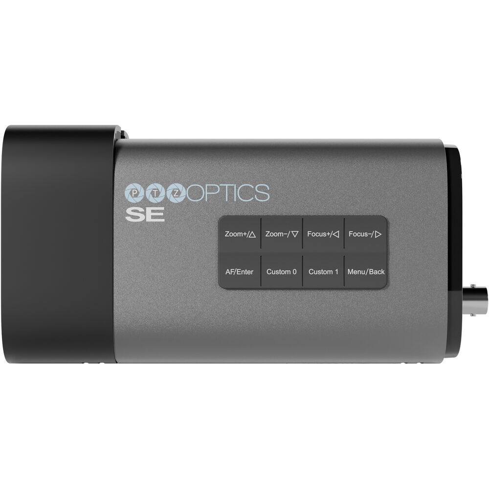 P T Z OPTICS SE  
Zoom+ / Zoom- / Focus+ / Focus-  
AF/Enter Custom 0 Custom 1 Menu/Back