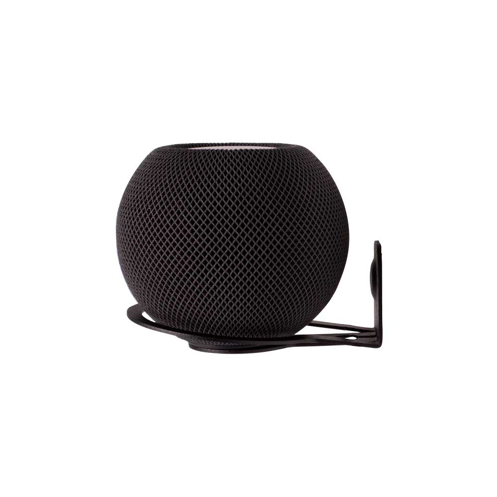 Alt View 4. RackSolutions - RackSolutions HomeBase Wall Mount for HomePod Mini - Black.