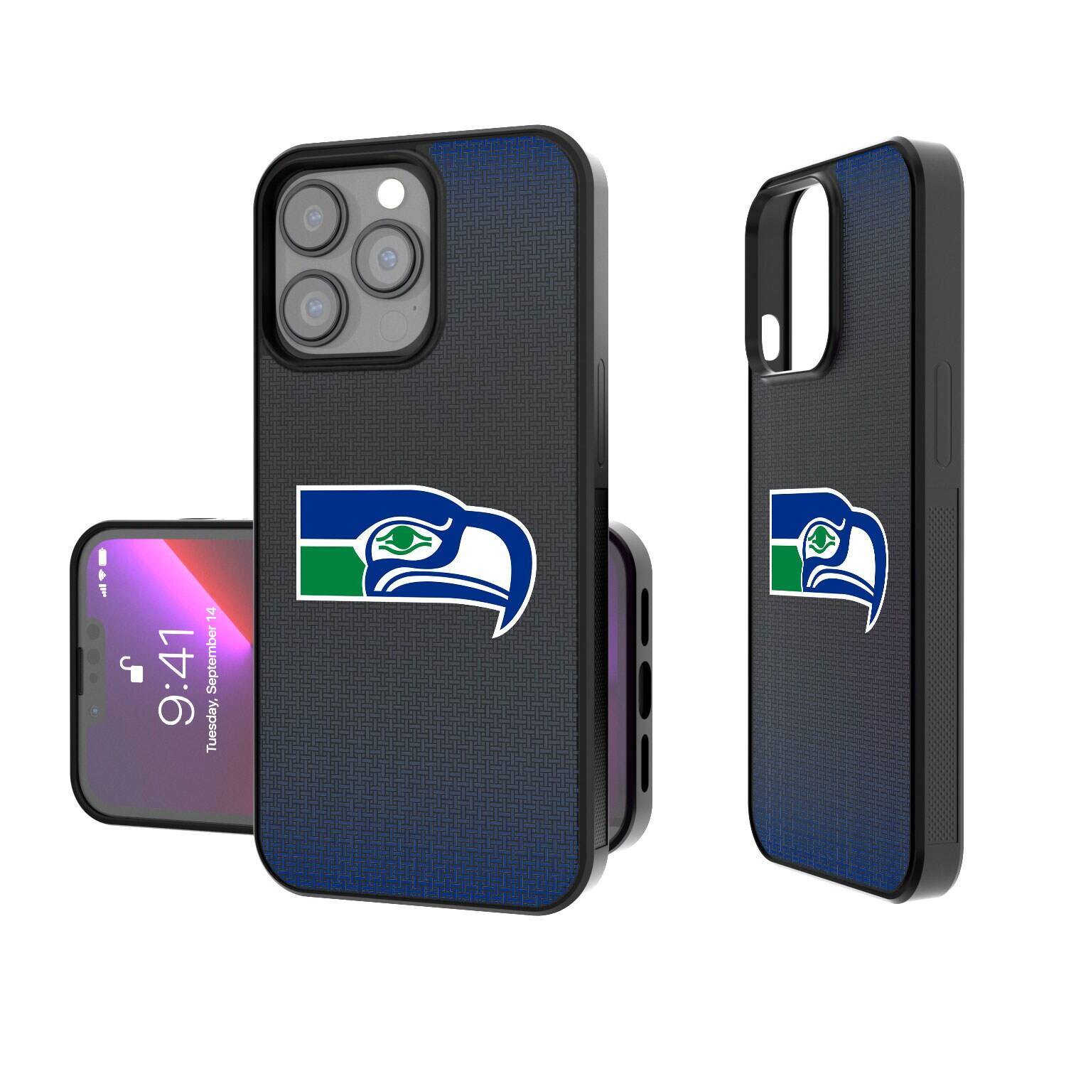Keyscaper - NFL - Seattle Seahawks Linen Logo iPhone Bump Case - 15 Plus - Black price history on PriceWatchPro