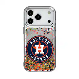 Keyscaper - MLB - Houston Astros Glitter Confetti iPhone Case - 13 - Multicolor