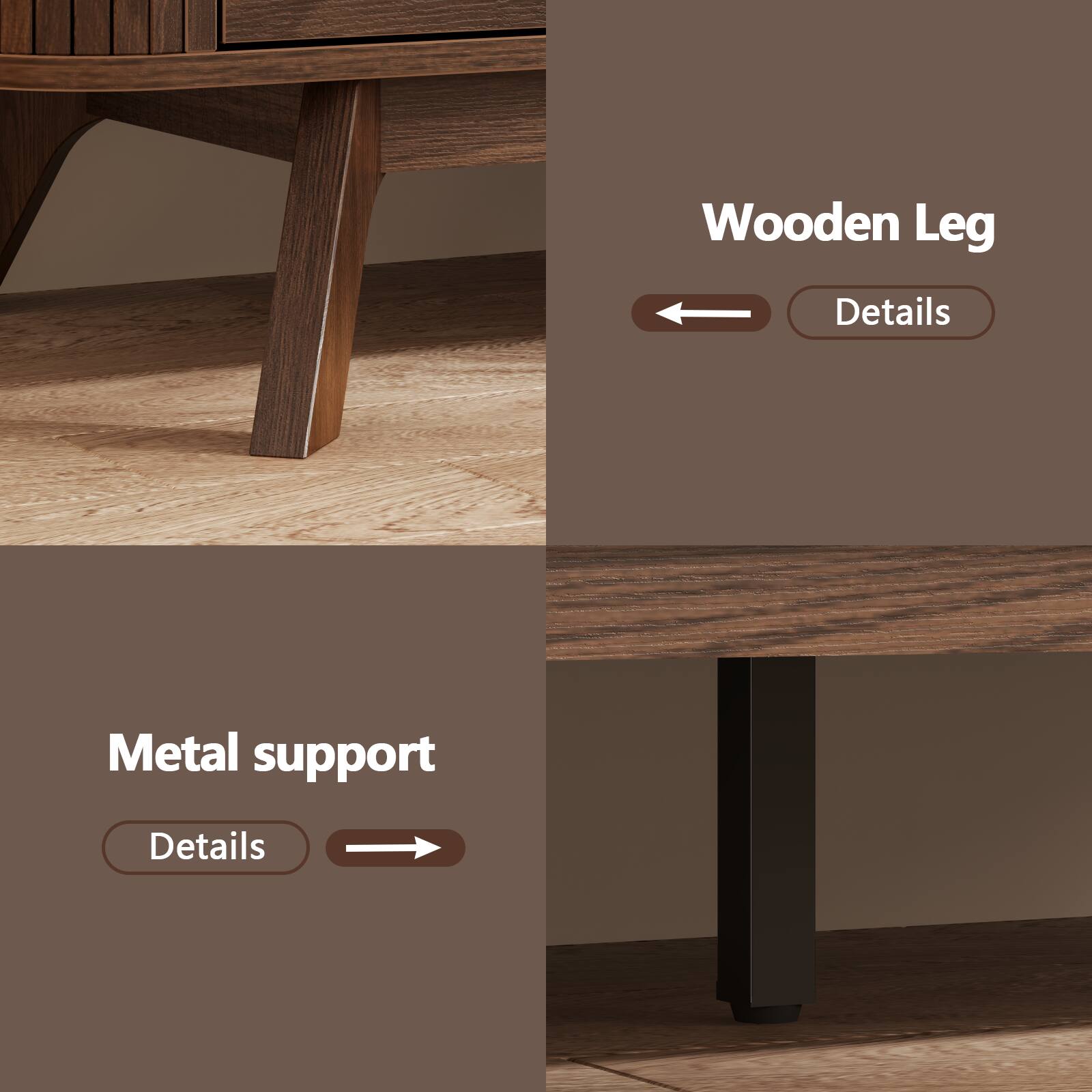 Wooden Leg  
Details

Metal support  
Details