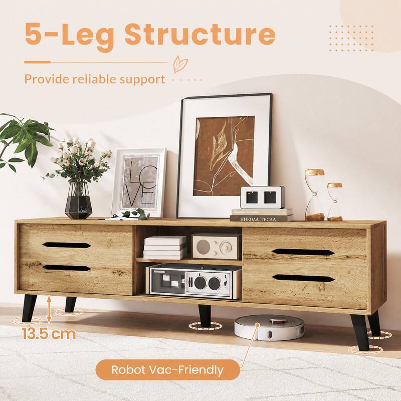 5-Leg Structure  
Provide reliable support  
13.5 cm  
Robot Vac-Friendly