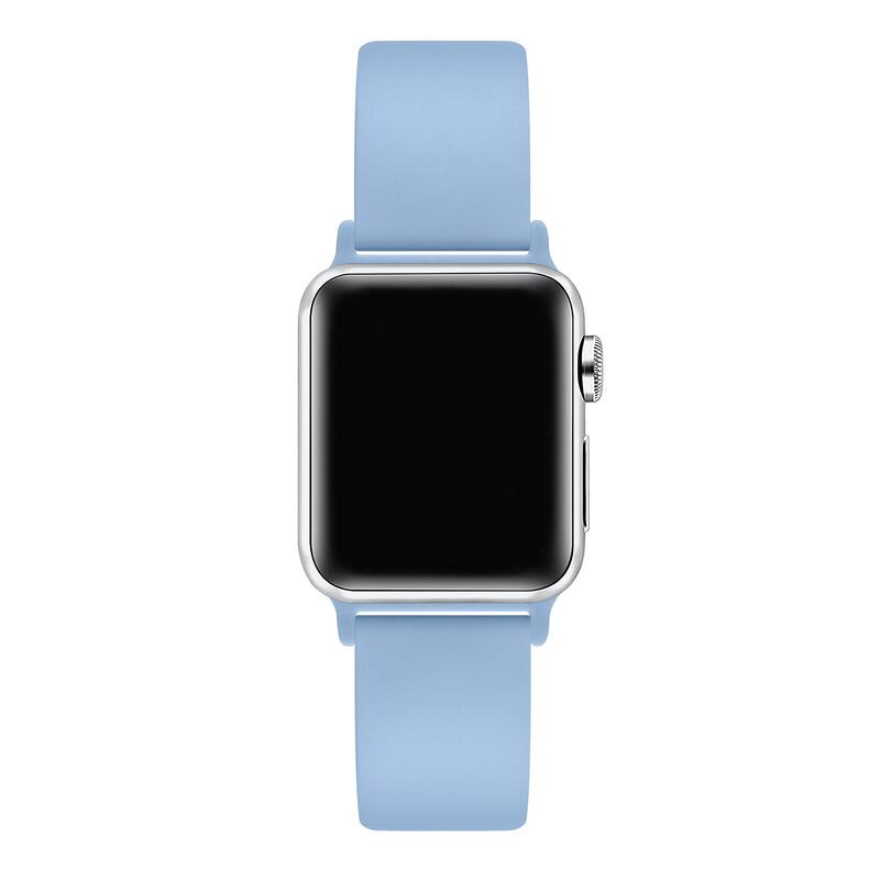 Back. Posh Tech - Silicone Band for Apple Watch - Ice Blue.