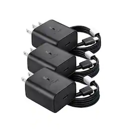 Kitcheniva - USB-C Fast Wall Charger 6ft Cable For All Google Pixel And Moto G Series 45w 3 PACK