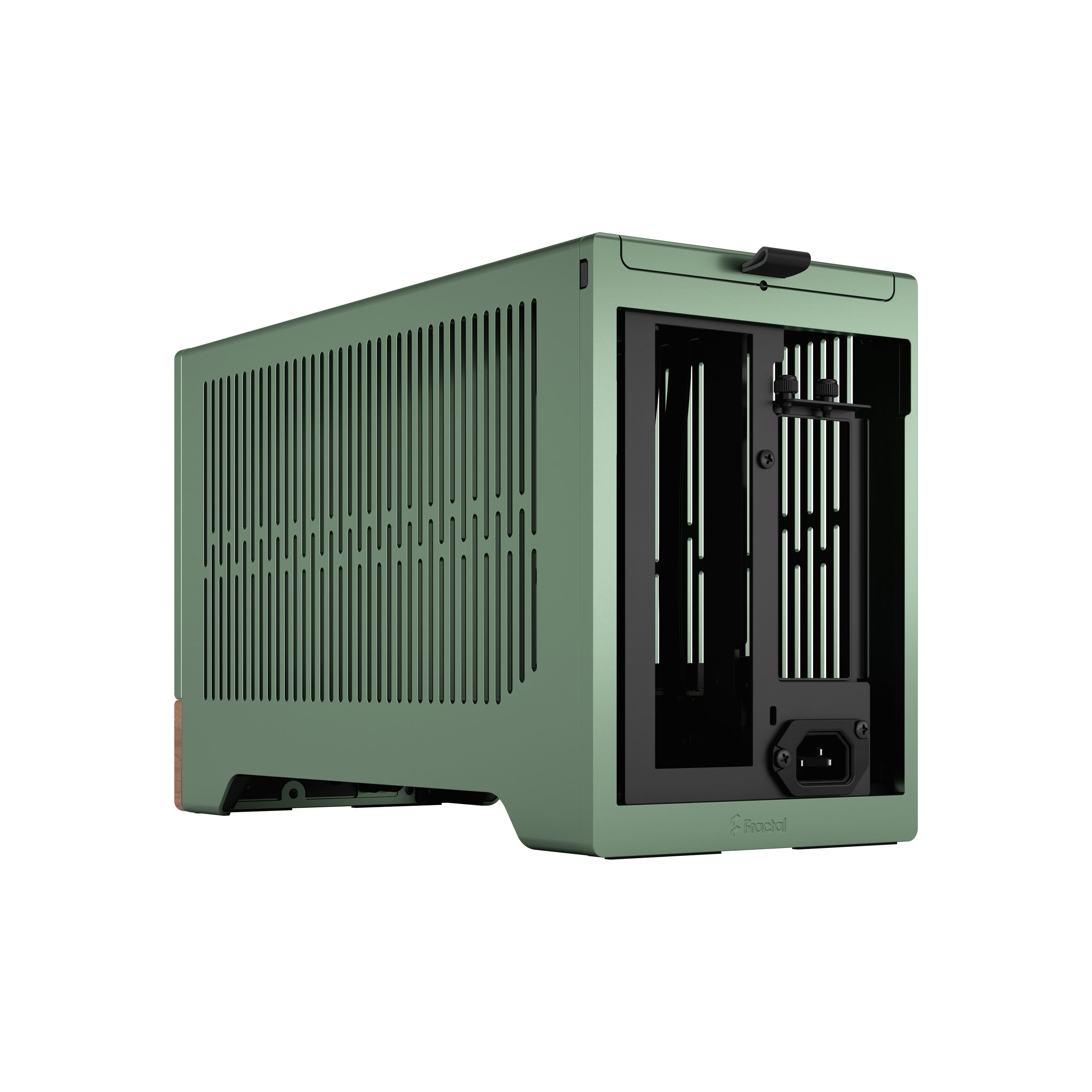 Alt View 18. Fractal Design - Terra Jade Mini-ITX Small Form Factor PC Case with PCIe 4.0 Riser - Jade.
