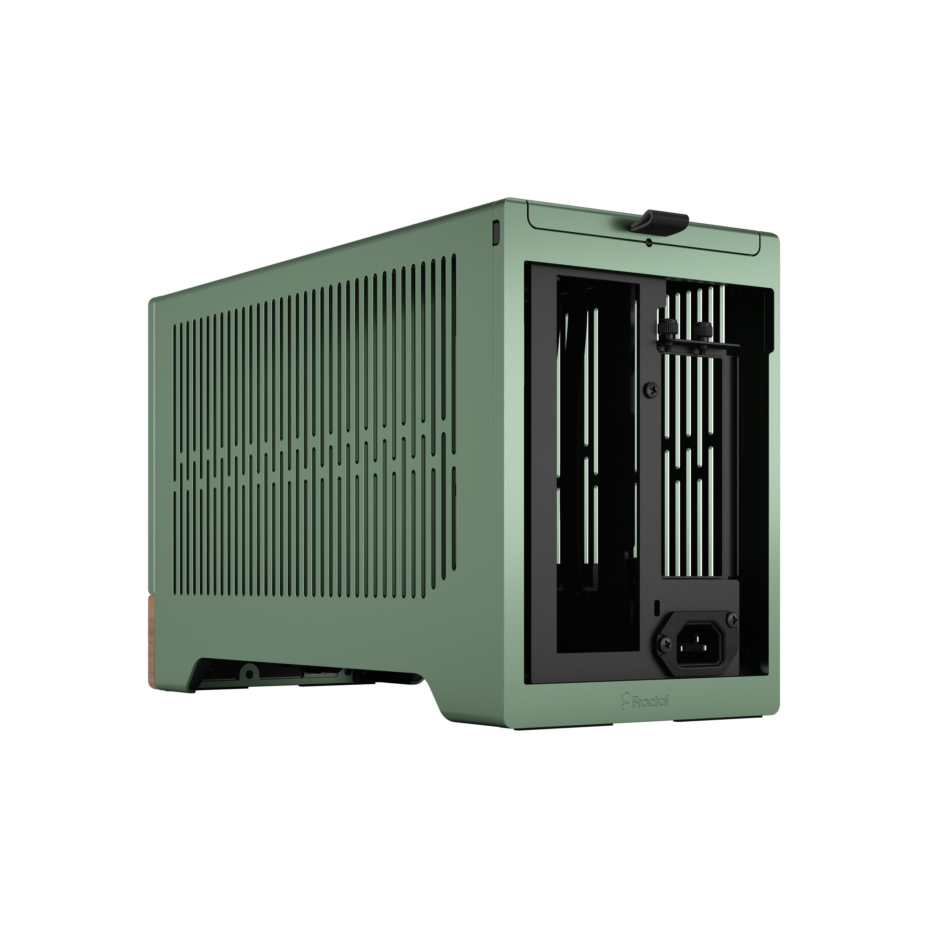 Alt View 18. Fractal Design - Terra Jade Mini-ITX Small Form Factor PC Case with PCIe 4.0 Riser - Jade.