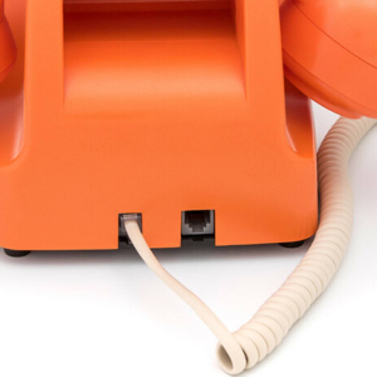 Alt View 2. PopMarket - GPO Retro GPO746DPBOR 746 Desktop Push Button Telephone - Orange   - MISC ACCESSORY - Orange.