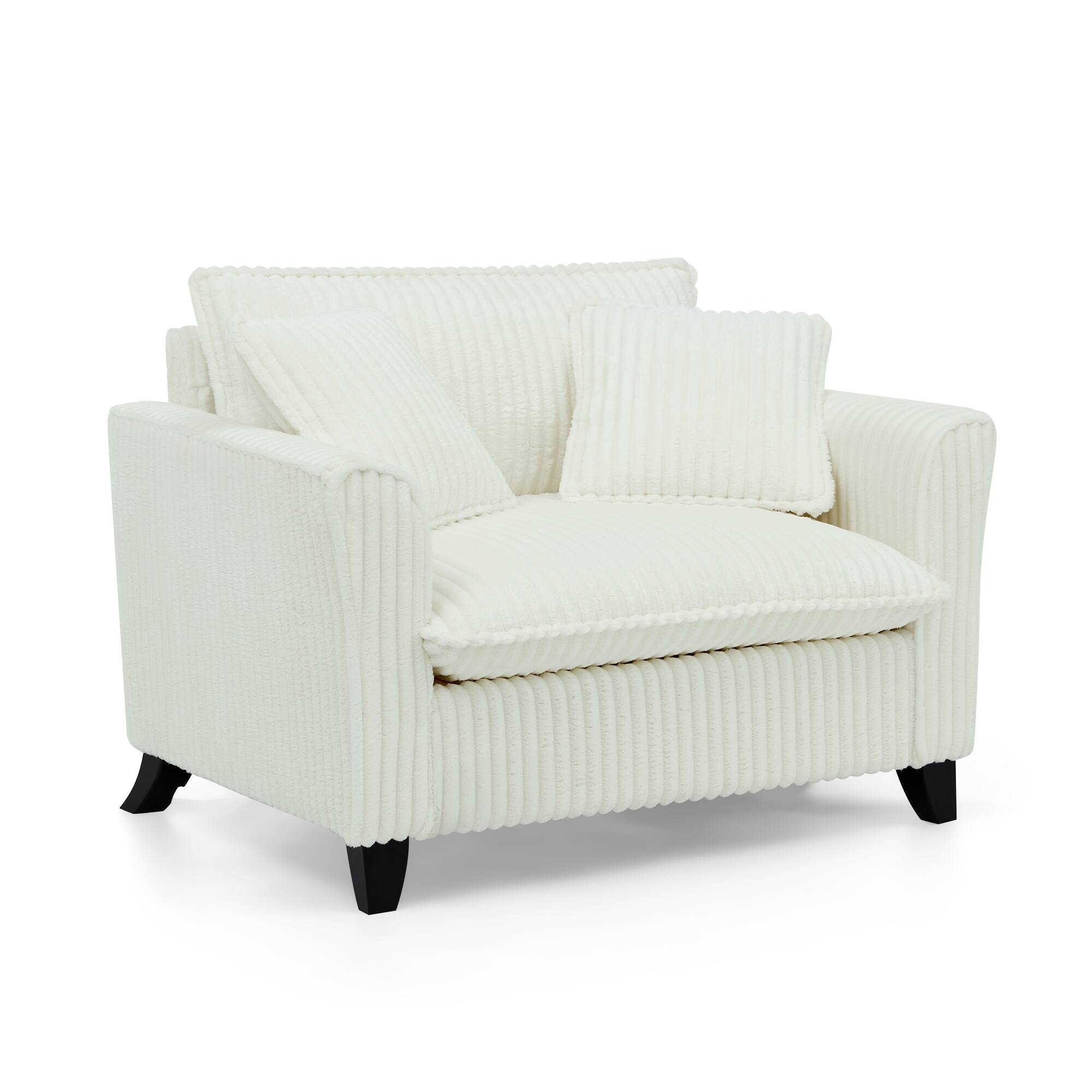 Alt View 6. GOODSILO - Comfortable Single Sofa Chair with Backrest & Armrests - Living Room & Bedroom Accent - Beige.