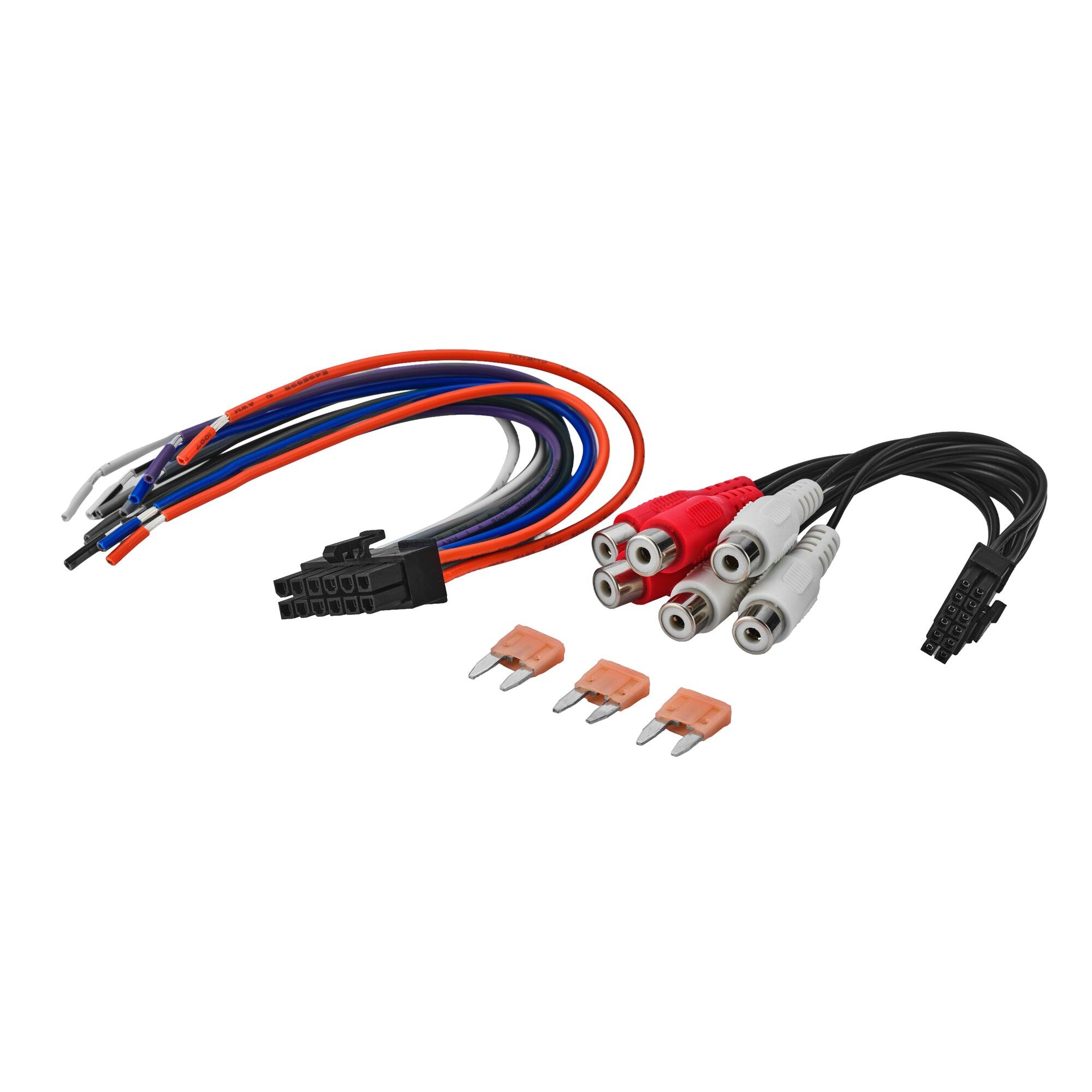 Alt View 3. DS18 Audio - GEN-X 6-Channel Class D Car Amplifier, 6 x 200W RMS at 4 Ohm - Black.