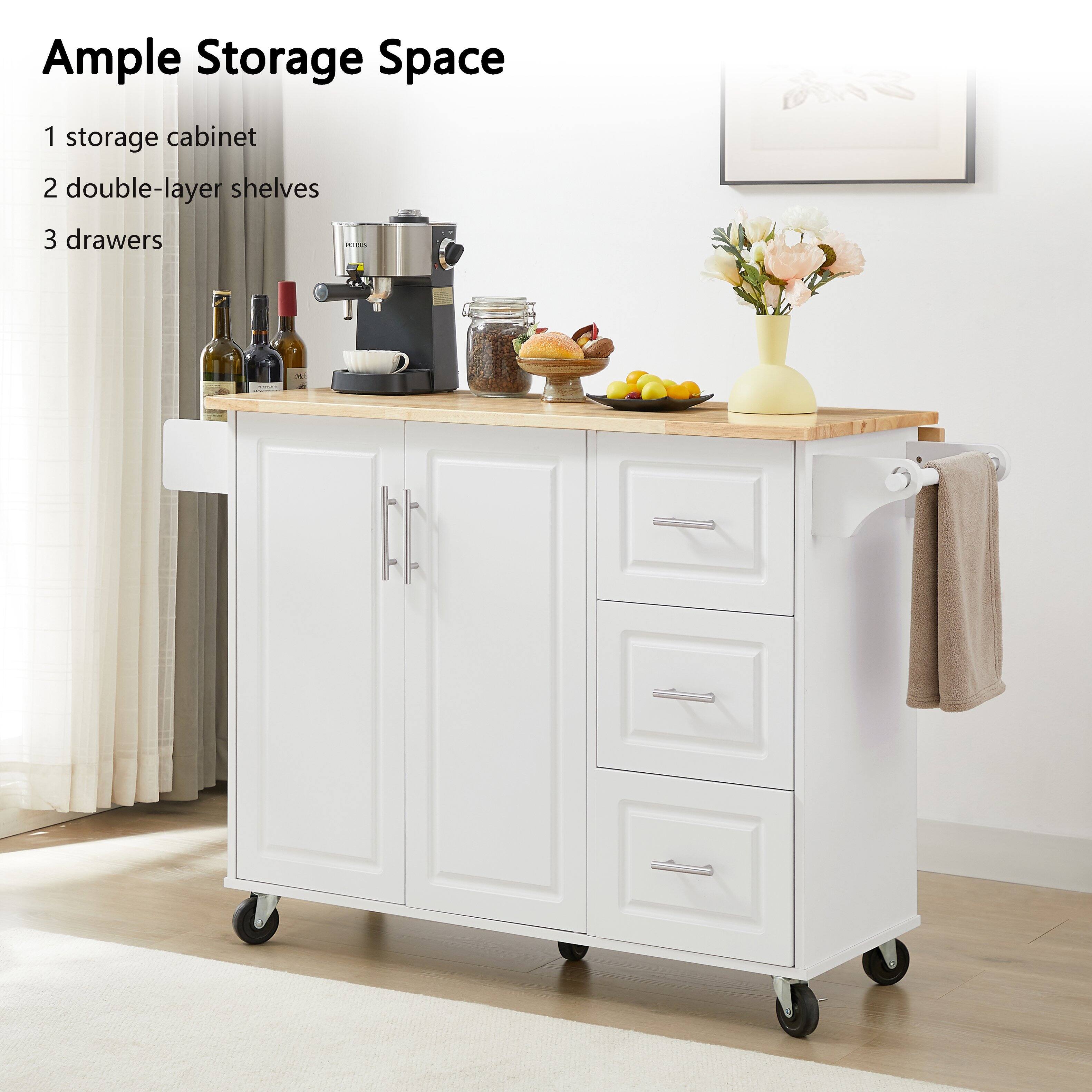 Ample Storage Space

1 storage cabinet  
2 double-layer shelves  
3 drawers