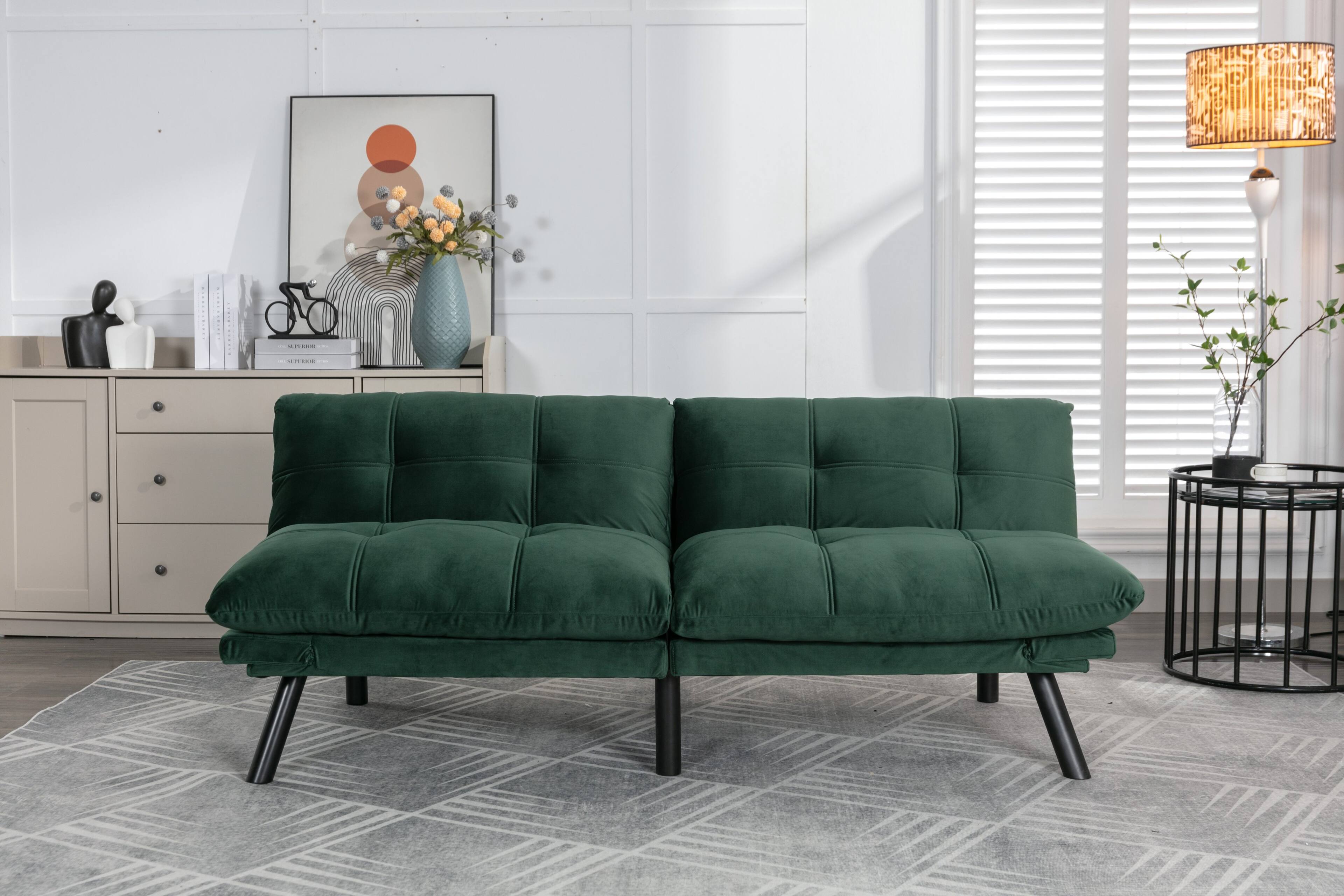 Alt View 2. Roomtec - Emerald Convertible Folding Modern sofa Bed - Emerald.