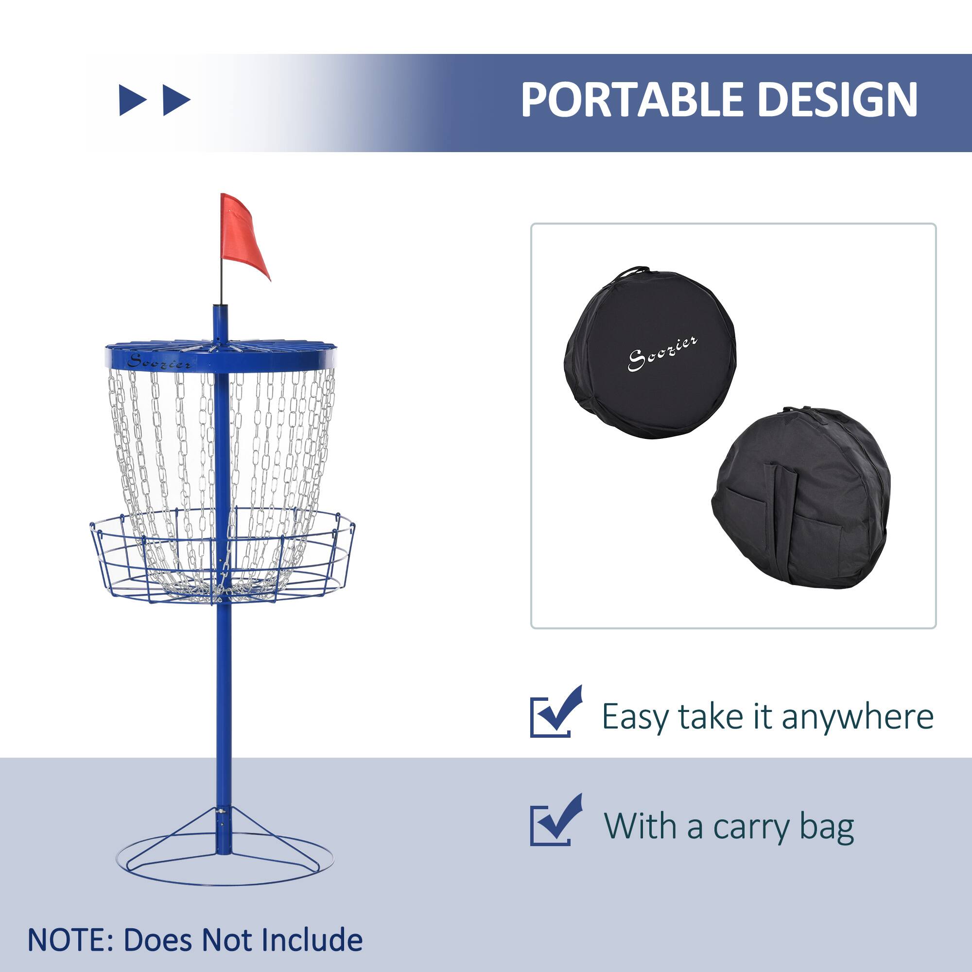 PORTABLE DESIGN  
Soorier  
Easy take it anywhere  
With a carry bag  
NOTE: Does Not Include