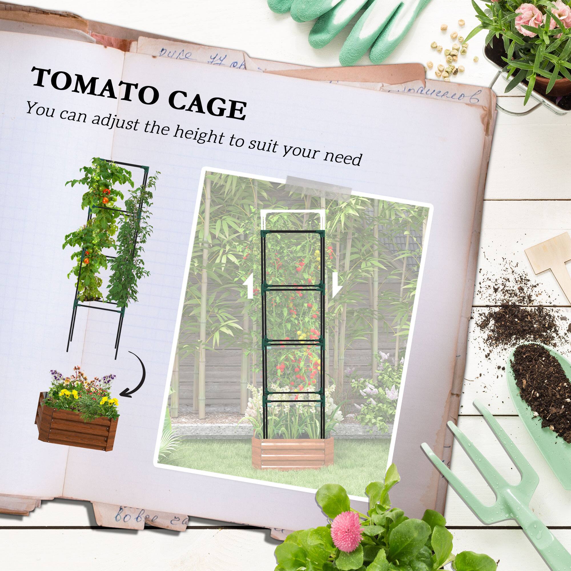 TOMATO CAGE You can adjust the height to suit your need
