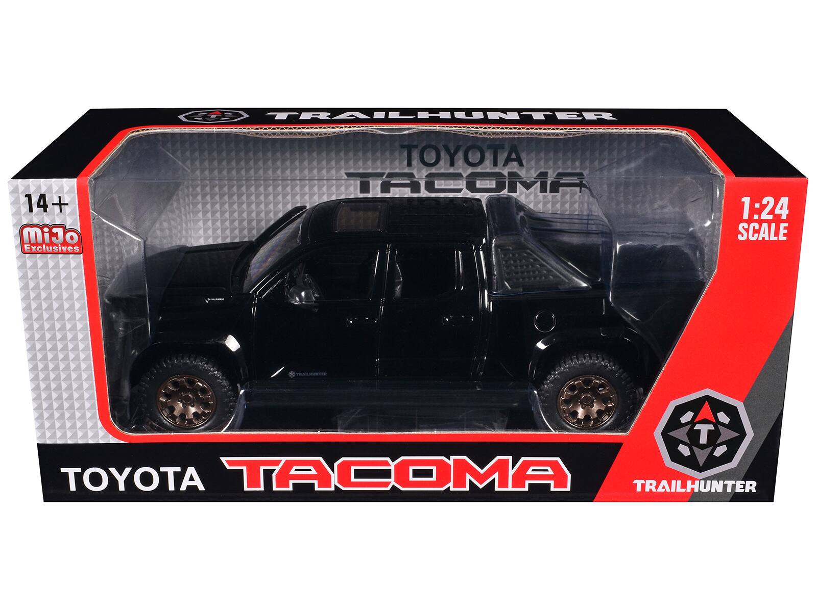 TRAILHUNTER  
14+ MiJo Exclusives  
TOYOTA TACOMA  
1:24 SCALE  
TRAILHUNTER  
TOYOTA TACOMA TRAILHUNTER
