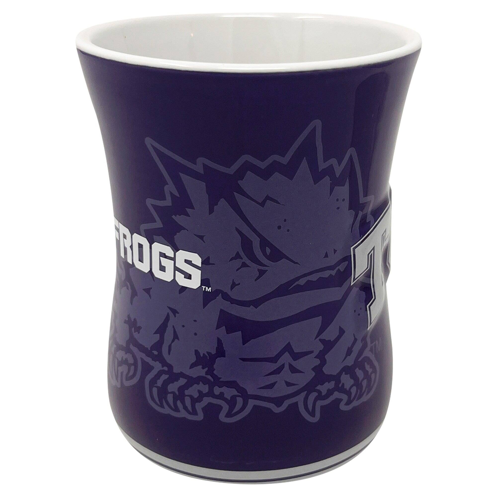 Alt View 1. Indigo Falls - TCU Horned Frogs 16oz. Sculpted Barista Mug - Multicolor.