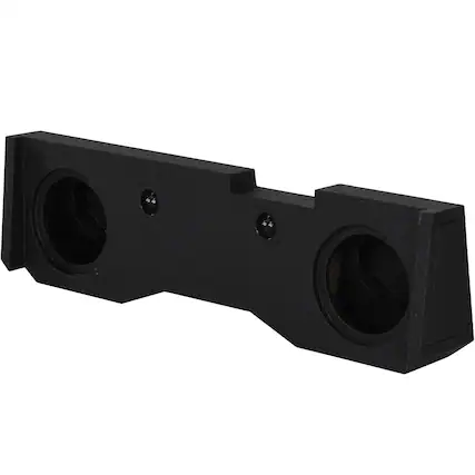 Front. QPower - QPower Dual 12" Sub Box - Chevy Silverado Crew Cab & GMC Sierra Crew Cab 14-18 - Black.