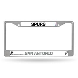 Rico Industries - San Antonio Spurs NBA Chrome Metal License Plate Frame - Multi
