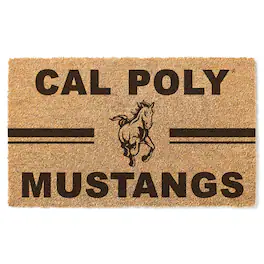 Jardine - Cal Poly Mustangs 18'' x 34'' Team Logo Doormat - Brown
