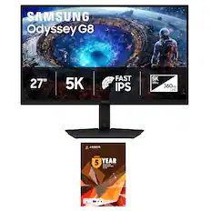 SAMSUNG Odyssey G8
27"
5K
FAST IPS
5K 180Hz 360Hz QHD
AMBER PROTECTION
5 YEAR PREMIUM PROTECTION PLAN