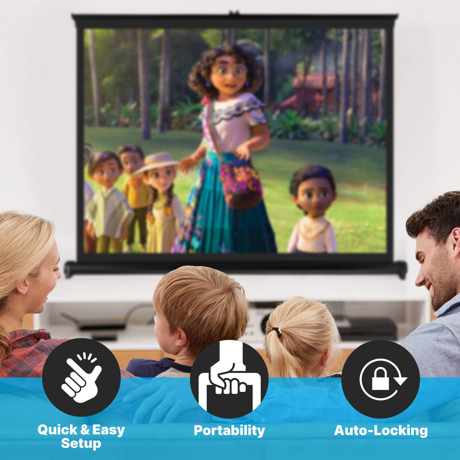 Quick & Easy Setup  
Portability  
Auto-Locking