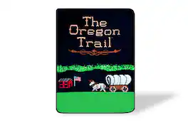 Just Funky - The Oregon Trail Video Game Large Fleece Throw Blanket | 60 x 45 Inches - Black
