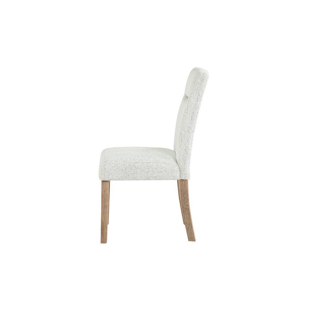 Angle. Global Furniture USA - D2504 Dining Chair - Light Grey.