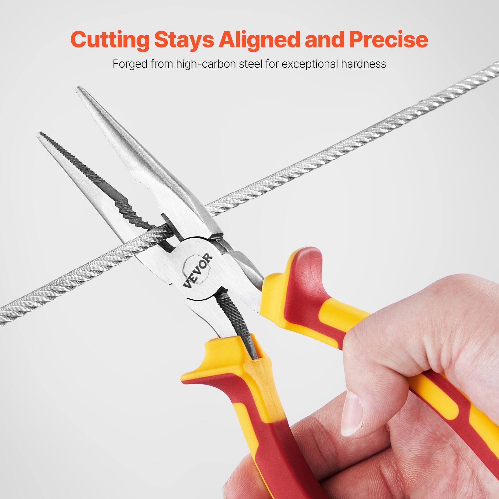Cutting Stays Aligned and Precise  
Forged from high-carbon steel for exceptional hardness