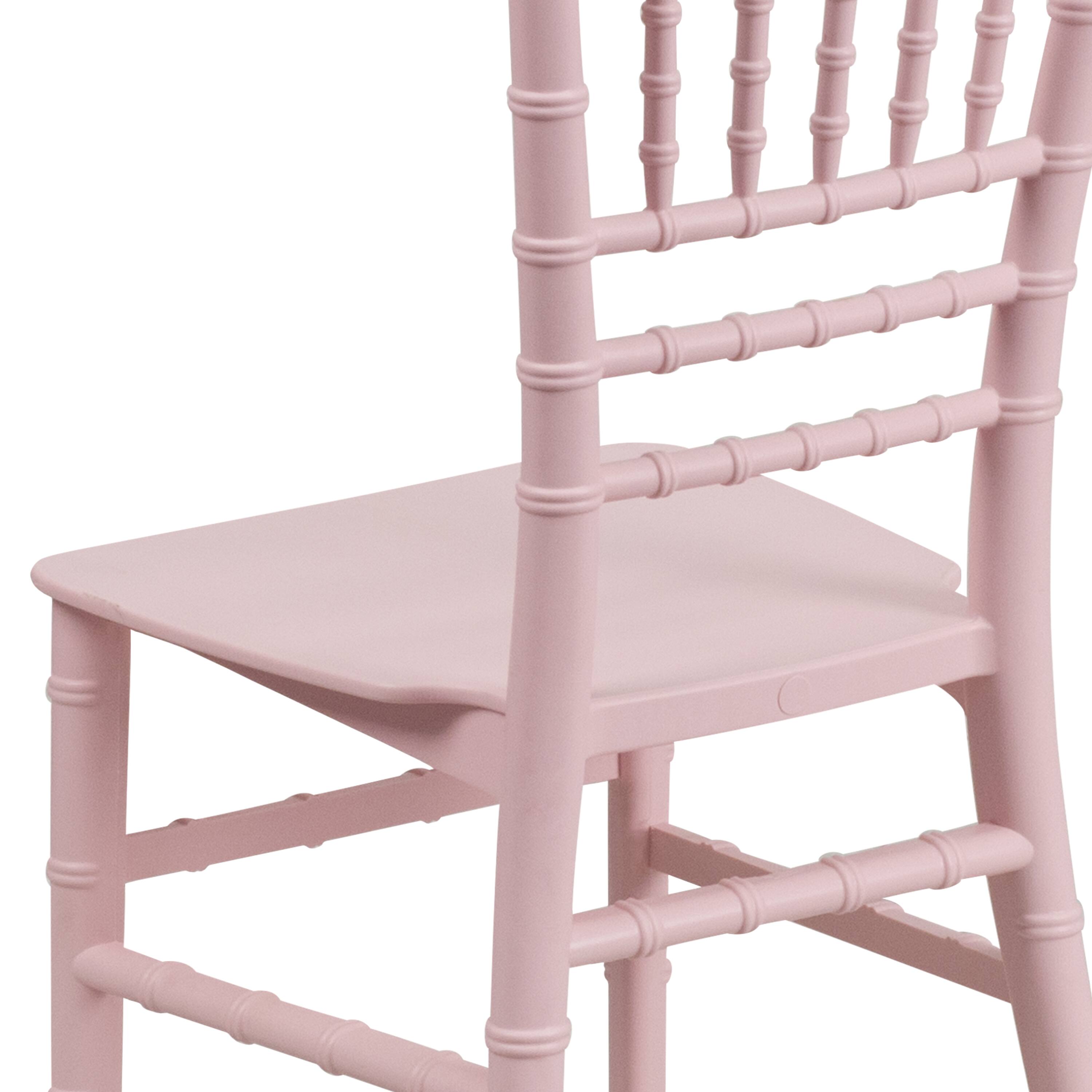 Alt View 8. Emma + Oliver - Child’s All Occasion Resin Chiavari Chair for Home or Home Based Rental Business - Pink.