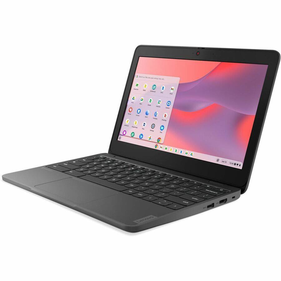Alt View 8. Lenovo - Lenovo 100e 11.6" Chromebook HD ARM Cortex A76 4GB RAM 32GB eMMC Graphite Gray - ARM Cortex A76 + Cortex A55 - Twisted n - Graphite Gray.
