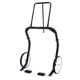 Black Ice - Snowmobile Dolly Lift Steel Shop Sled Jack with 20 Inch Tires, Black