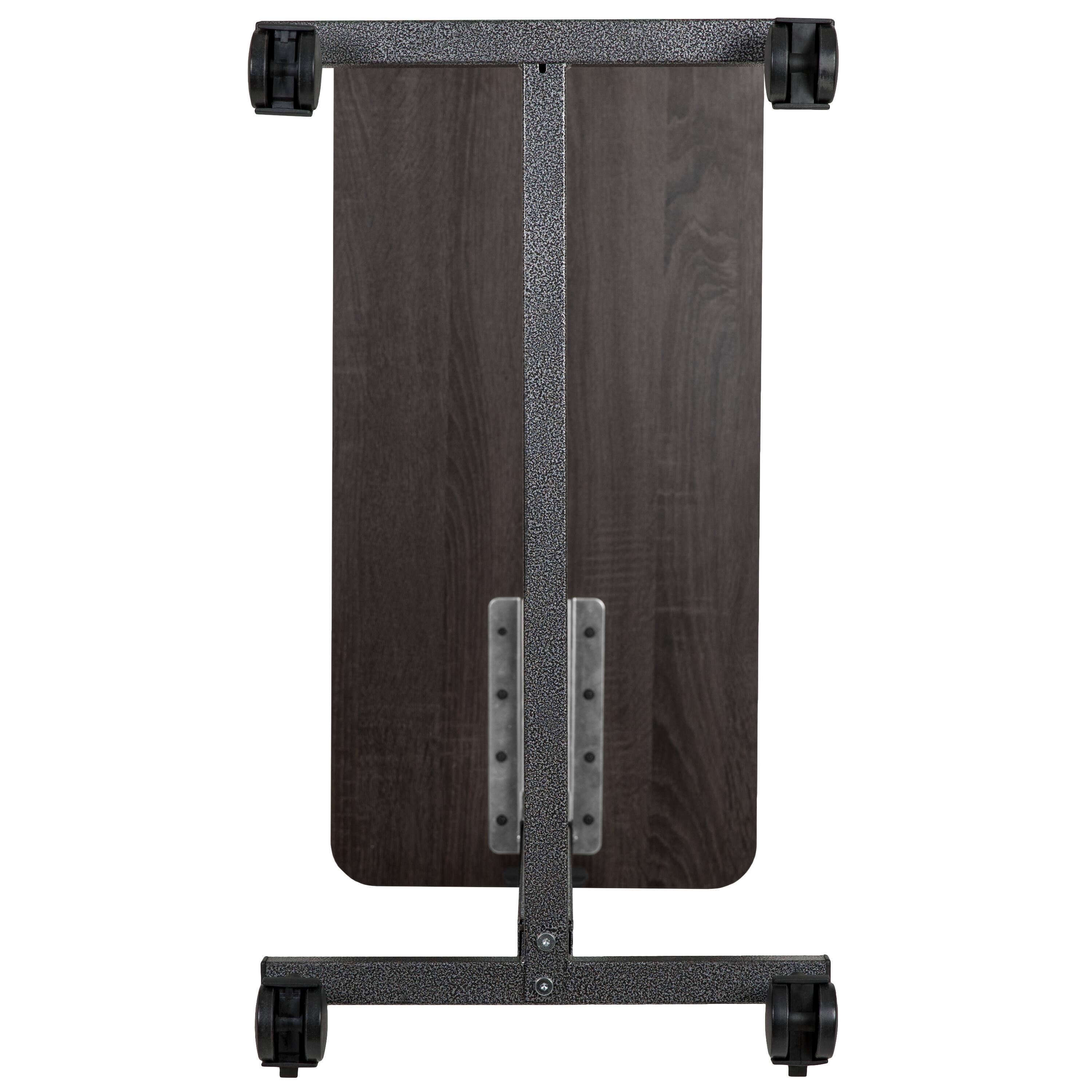 Alt View 7. Emma + Oliver - Adjustable Overbed Table with Wheels for Home and Hospital - Oak.