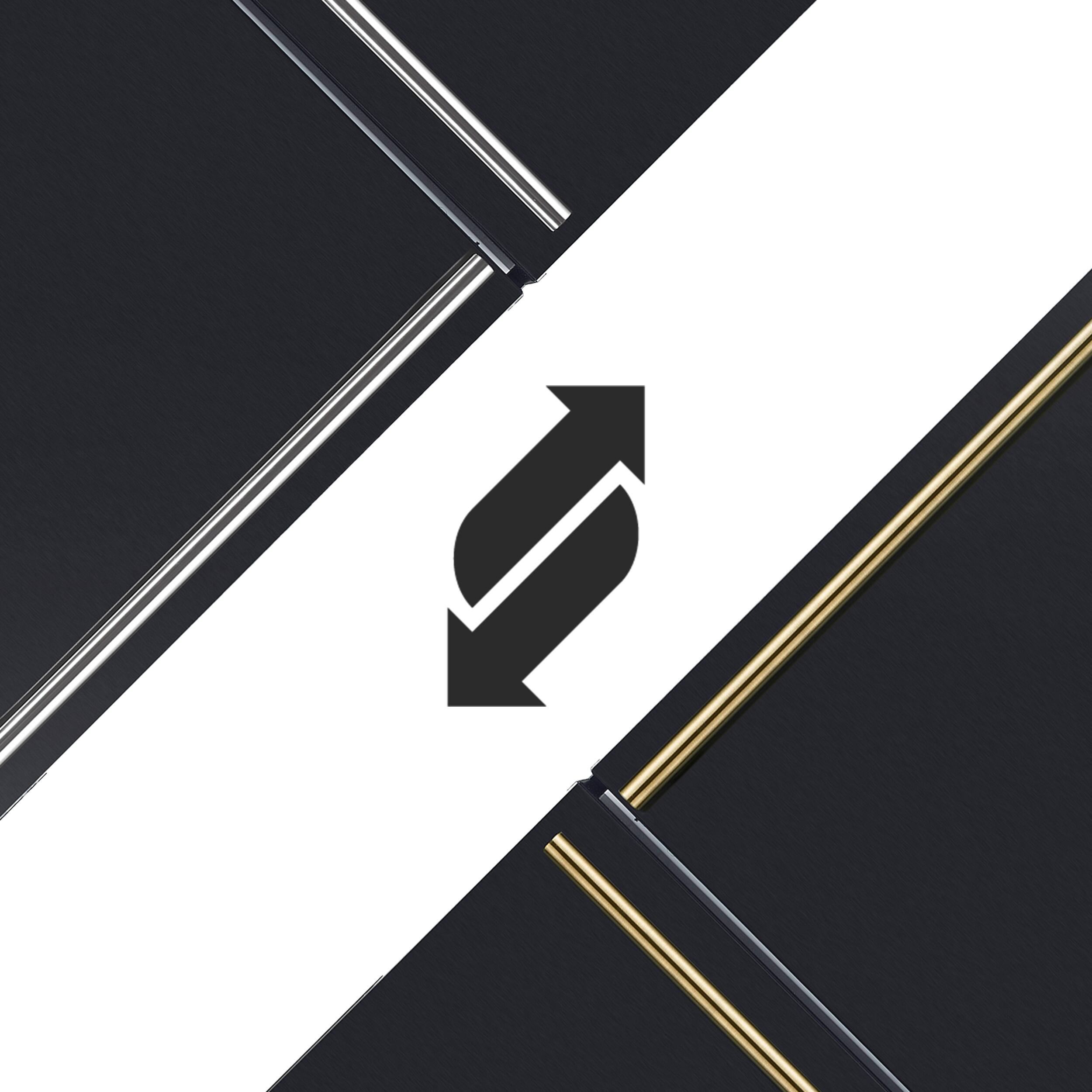 Alt View 7. Forno Appliances - Milano Espresso 17.2 Cu. Ft. Bottom Freezer Refrigerator with Built-In Ice Maker - Black.