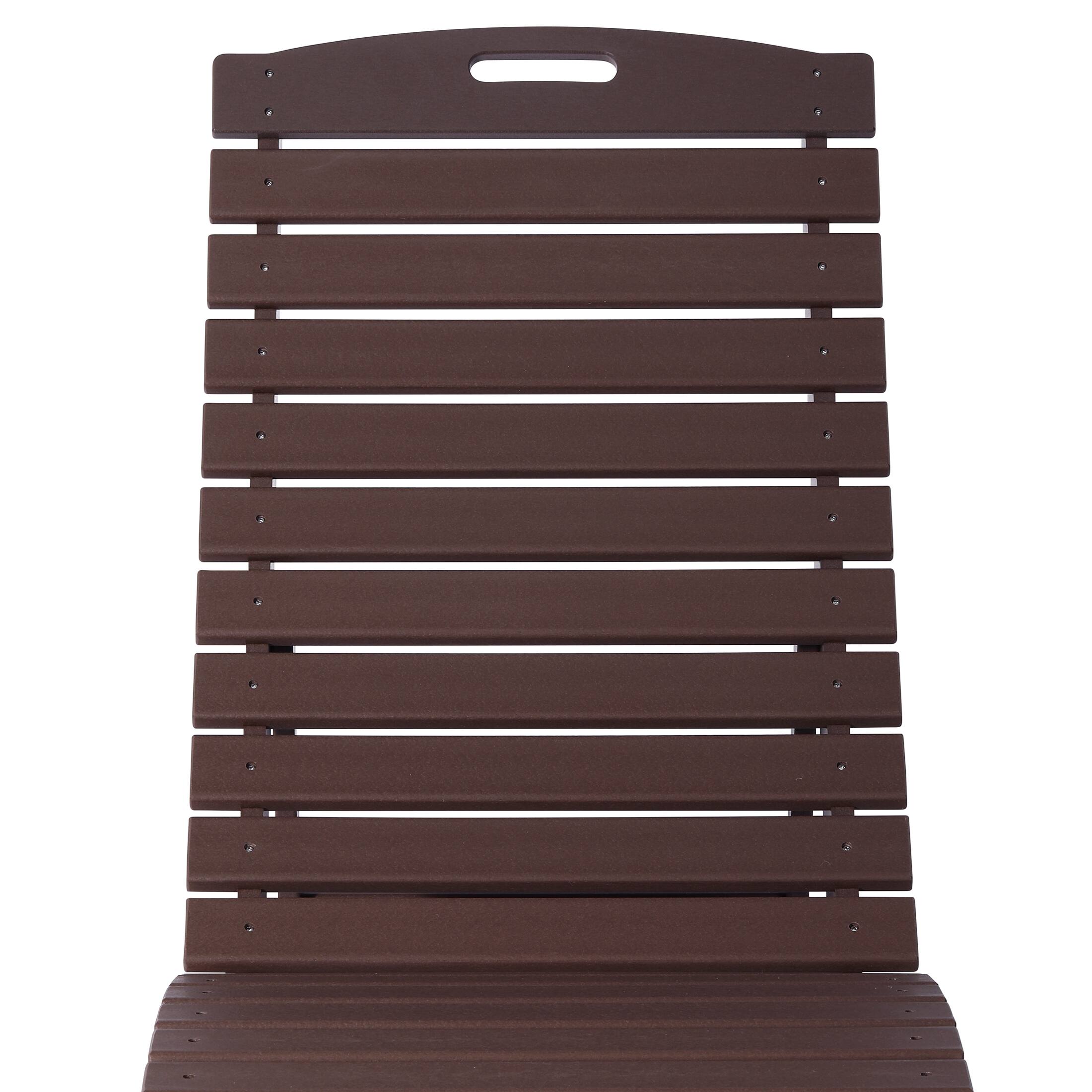 Alt View 2. WestinTrends - WestinTrends Ventura Outdoor HDPE In-Pool Patio Chaise Lounge Chair With Wheels - Dark Brown.