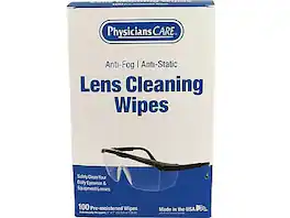 PhysiciansCare - Lens Cleaning Wipes, 5" x 7", 100/Box (91295)