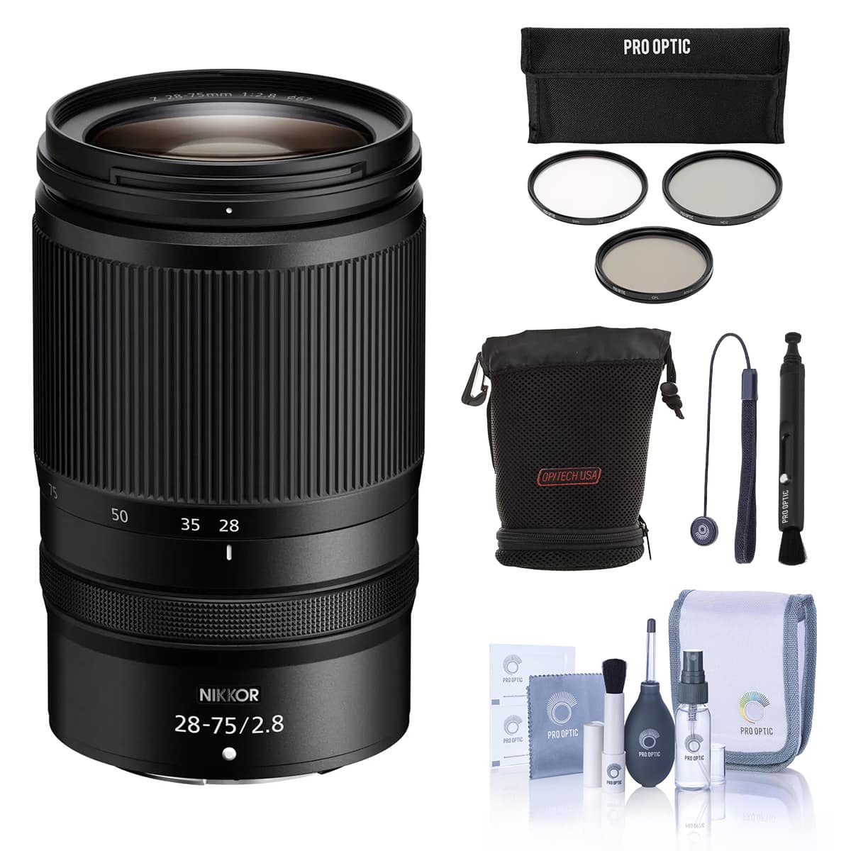 Bundle - Nikon - NIKKOR Z 28-75mm f/2.8 Lens with Essentials Kit