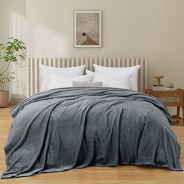 Peace Nest - Lightweight Plush Fuzzy Flannel Blanket Soft Throw Blanket, 50" x 60" - Gray