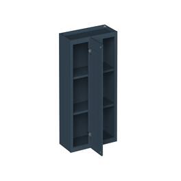 Boyel Living - 27-in W x 36-in H x 12-in D Shaker RTA Kitchen Corner Wall Cabinet with Soft-Close - Charcoal Blue