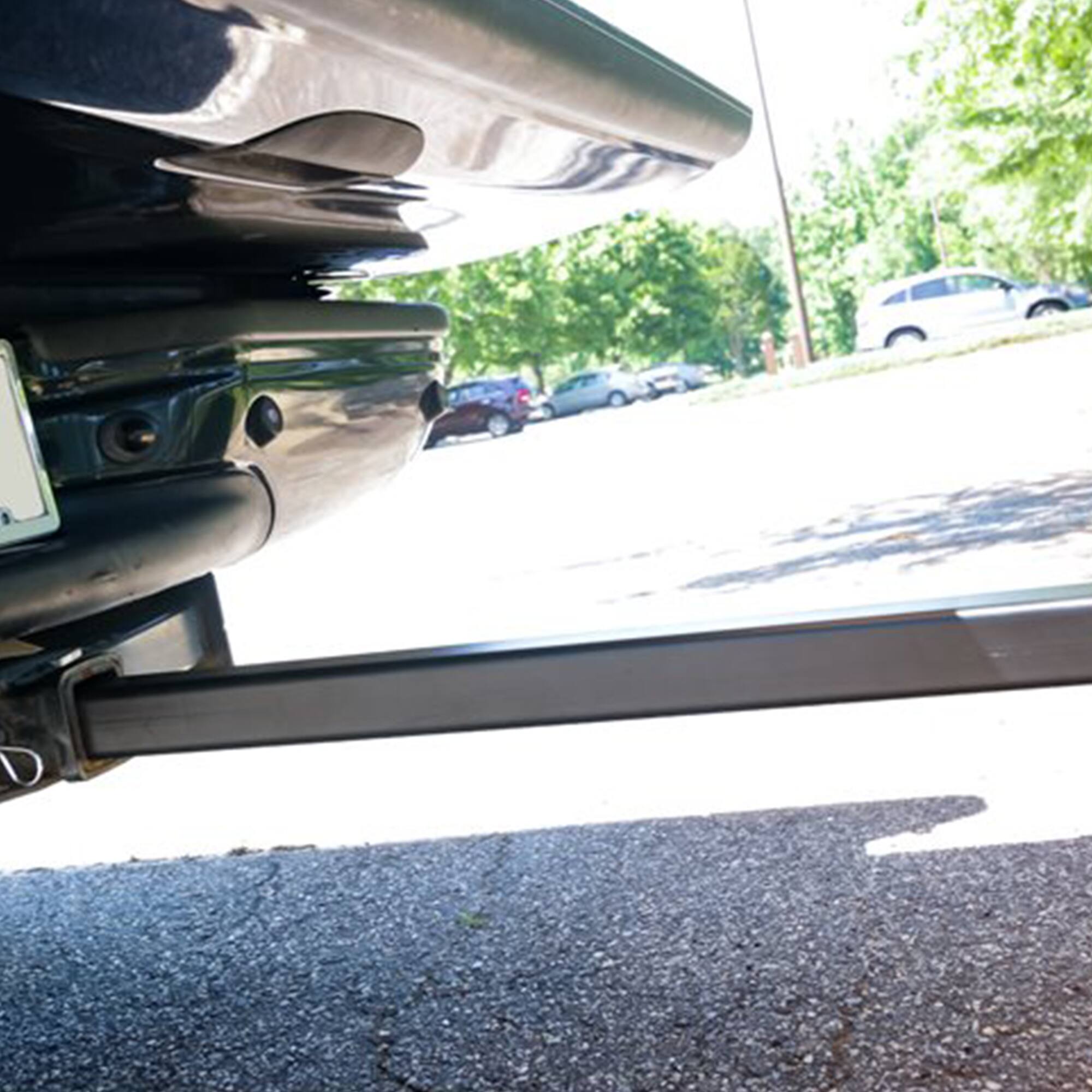 Alt View 7. Camco - Camco Durable Alloy Steel Hitch Mount Umbrella Holder for Shaded Outdoor Events - Black.