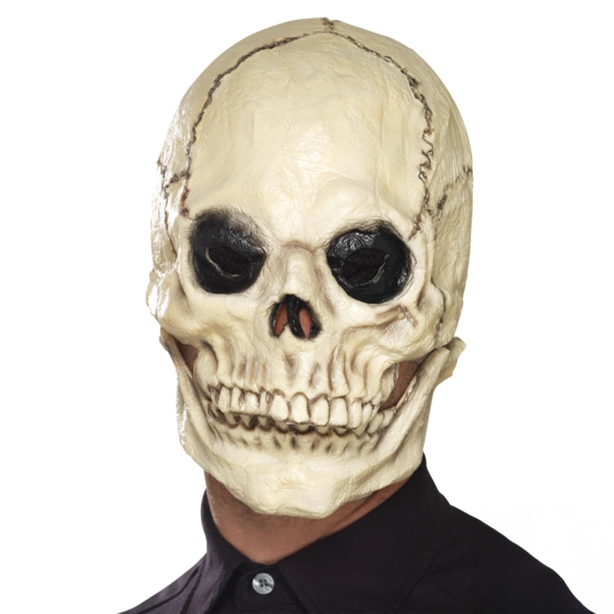 Front. Smiffys - Skull Face Mask Costume Accessory - Multi-Colored.
