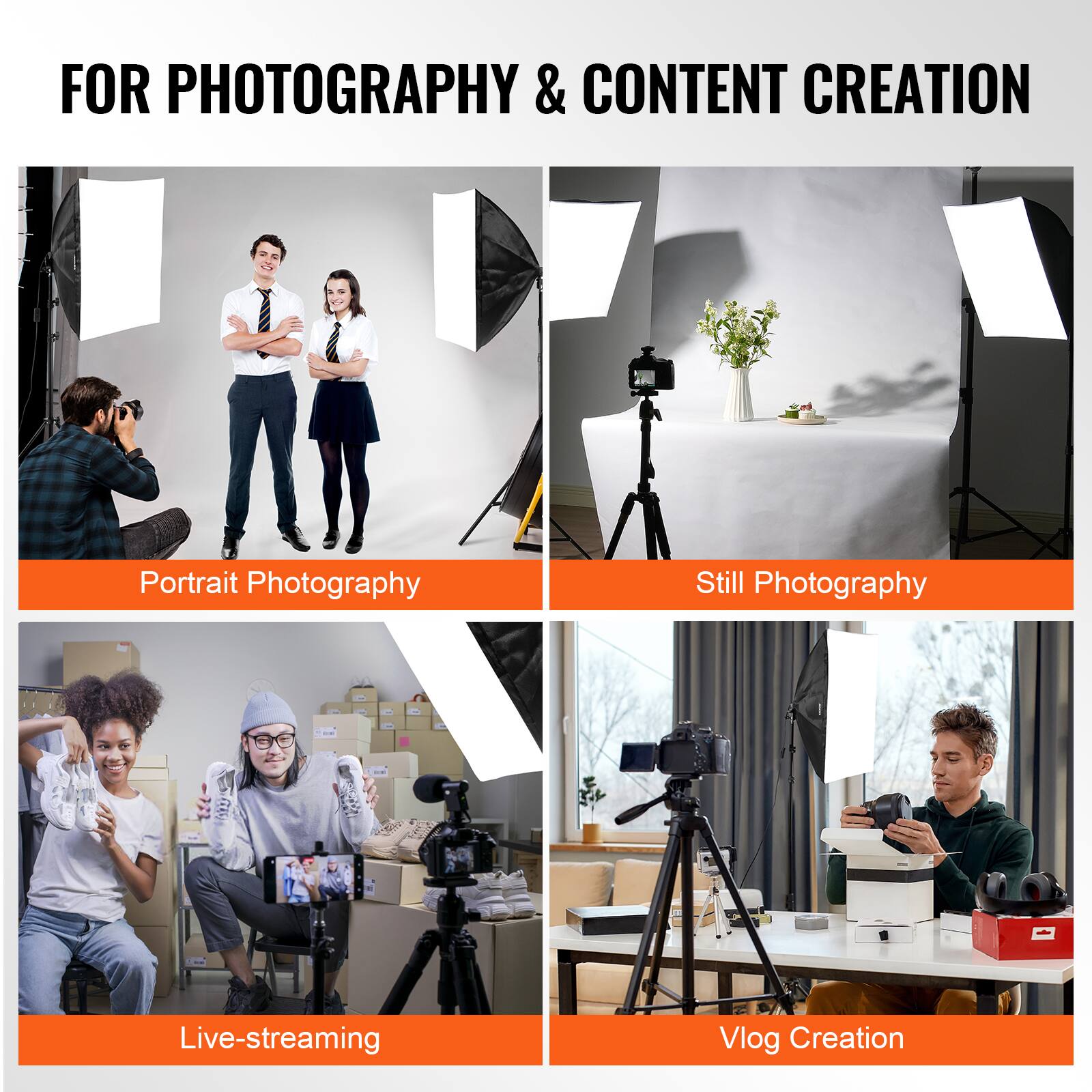 FOR PHOTOGRAPHY & CONTENT CREATION

- Portrait Photography
- Still Photography
- Live-streaming
- Vlog Creation