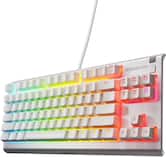 SteelSeries - Apex 3 TKL Wired Membrane Whisper Quiet Switch Mechanical Gaming Keyboard with 8 zone RGB Backlighting - White