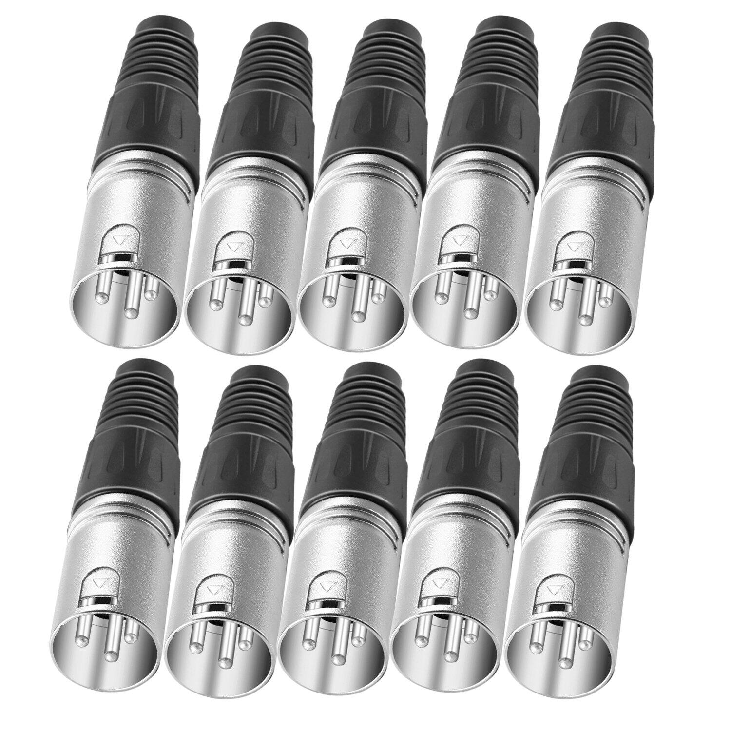 Left. Neewer - 20-Piece XLR Connector Set, 10M/10F, Solder.