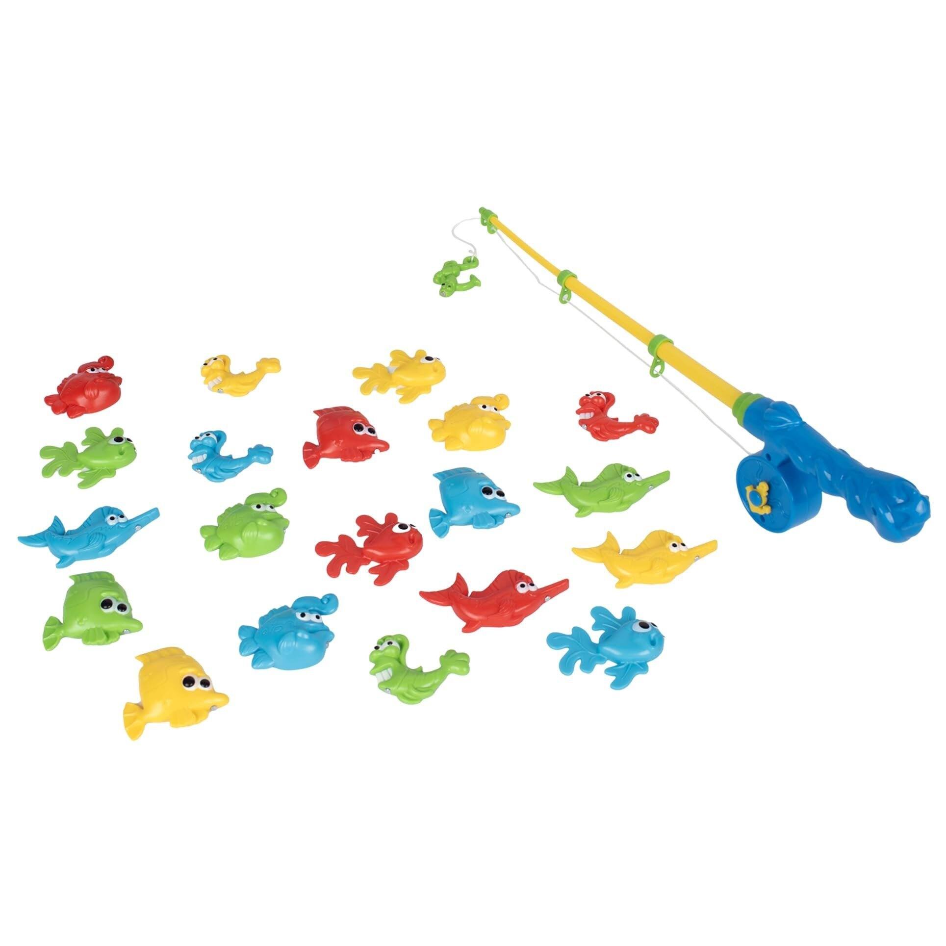 Left. SpinMaster Games - Let's Go Fishin' 123 in the Sea! Practice Counting Shapes and Colors Game Ages 3+ 2-4 Players.