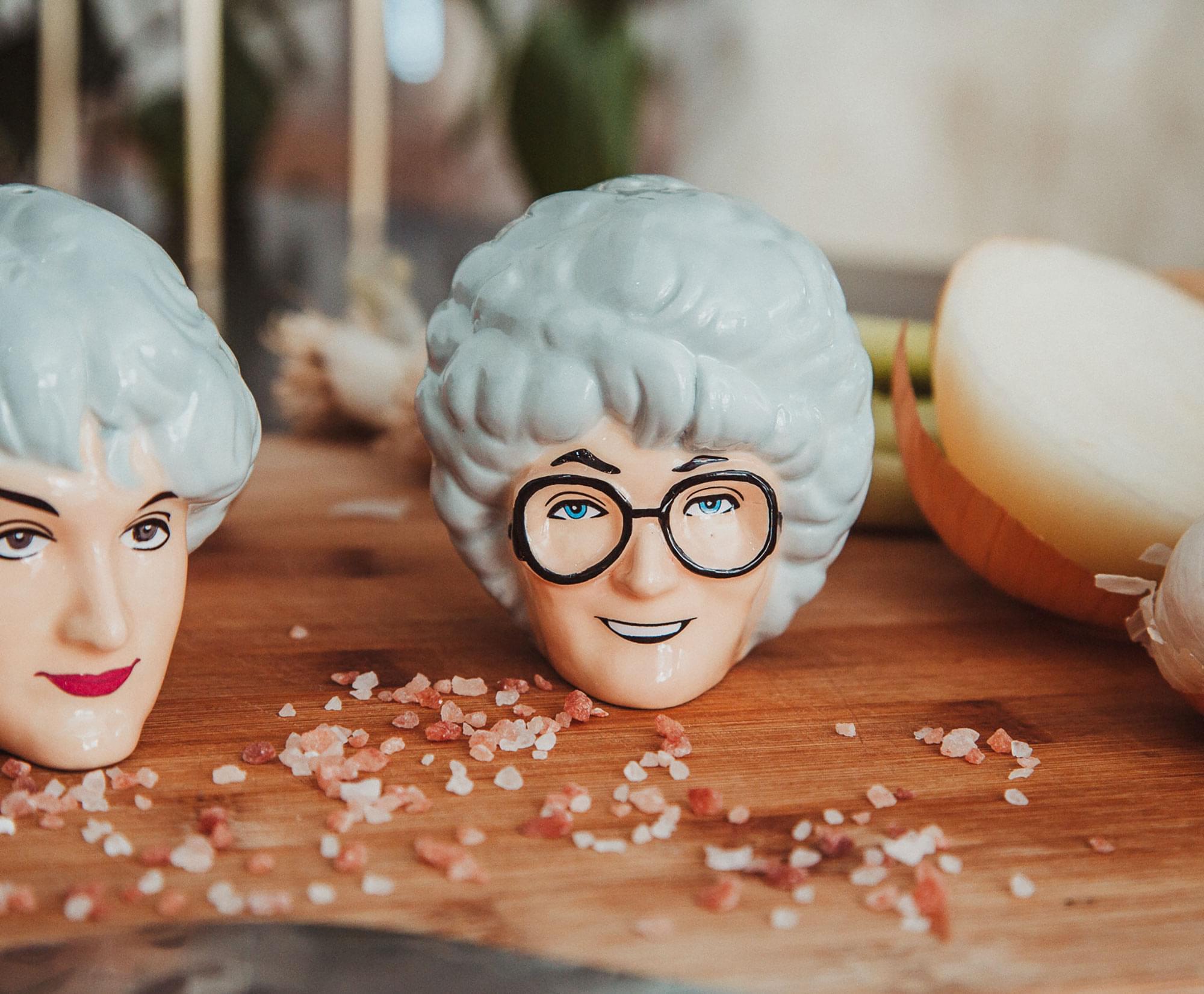 Alt View 4. Silver Buffalo - The Golden Girls Sophia and Dorothy Ceramic Salt and Pepper Shakers | Set of 2 - White.